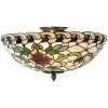 Tiffany Plafonnier Ø 40x23 cm noir