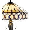 Tiffany lampe de table Ø 40x58 cm naturel coloré