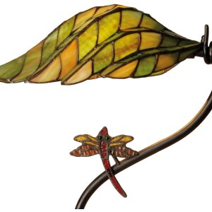 Tiffany Lampe de bureau LIBELLE vert