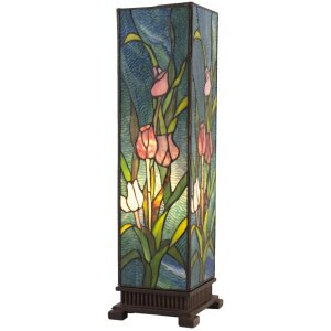 Tiffany lampe de table 24x58.5 cm bleu multicolore