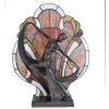 Tiffany lampe de table 35x15x44 cm brun coloré