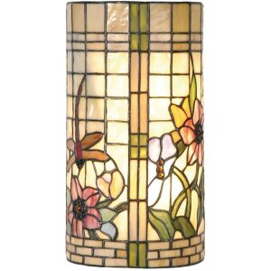 LumiLamp 5LL-8825 Applique Tiffany 20x11x36 cm Beige Vert...