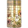 LumiLamp 5LL-8825 Applique Tiffany 20x11x36 cm Beige Vert Métal Verre