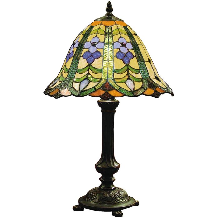 Tiffany lampe de table Ø 30x48 cm vert multicolore