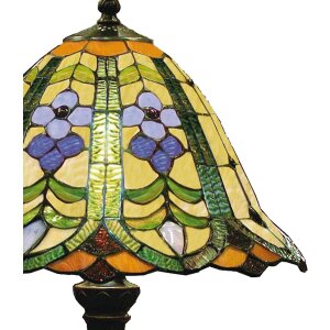 Tiffany lampe de table Ø 30x48 cm vert multicolore