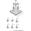 Lustre Ø 50 cm en fer-verre - 5LL-CR31 Clayre Eef
