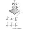 Lustre Ø 50 cm en fer-verre - 5LL-CR32 Clayre Eef