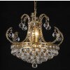 LumiLamp 5LL-CR33 Lustre Ø 50x43-168 cm Couleur or Métal Verre