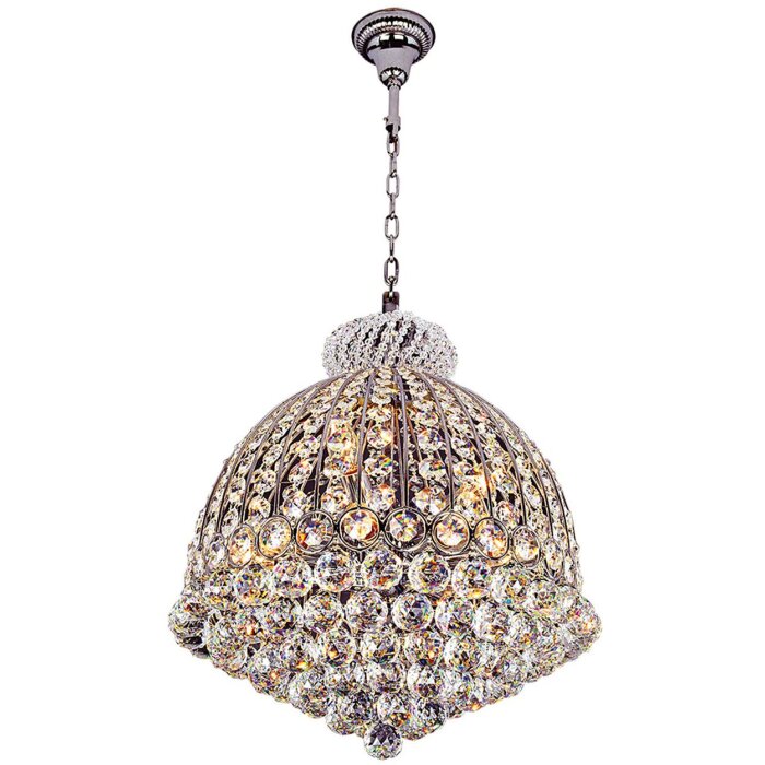 Lustre Ø 48 cm en fer-verre - 5LL-CR36 Clayre Eef