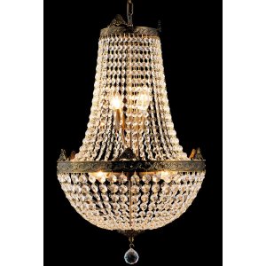 Lustre Ø 40 cm en verre-fer - 5LL-CR44 Clayre Eef
