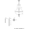 Lustre Ø 40 cm en verre-fer - 5LL-CR44 Clayre Eef