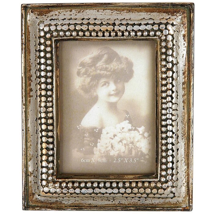 2791 Cadre antique 6x9 cm argenté