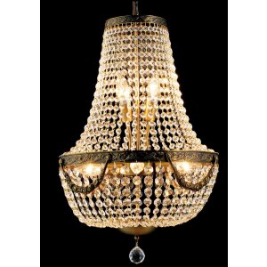 Lustre Ø 40 cm en verre-fer - 5LL-CR47 Clayre Eef