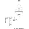 Lustre Ø 40 cm en verre-fer - 5LL-CR47 Clayre Eef