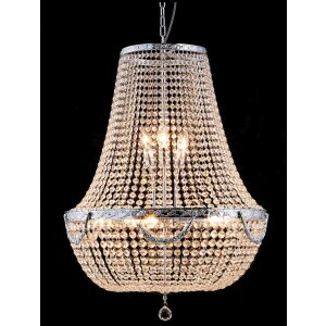 Lustre Ø 60 cm en verre/fer - 5LL-CR52 Clayre Eef