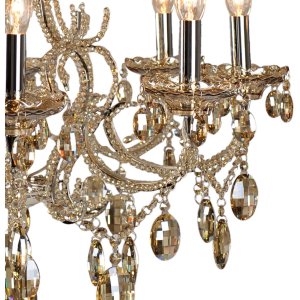 Lustre Ø 70 cm en fer-verre - 5LL-CR68CP Clayre Eef