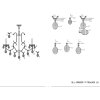 Lustre Ø 70 cm en fer-verre - 5LL-CR68CP Clayre Eef