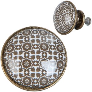 Clayre & Eef 63423 Bouton de porte Ø 2 cm...