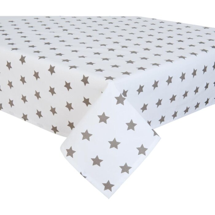 CATCH A STAR Nappe 150x150 cm taupe-blanc