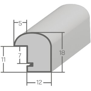 Cadre en bois H004 naturel verre musée 13x18 cm