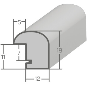 Cadre en bois H004 naturel verre normal 21x30 cm