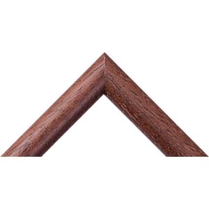 Cadre en bois H004 acajou verre antireflet 20x25 cm