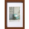 Walther cadre en bois Stockholm noyer 30x45 cm avec passe-partout 20x30 cm