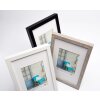Walther Stockholm cadre en bois gris 30x30 cm avec passe-partout 18x18 cm