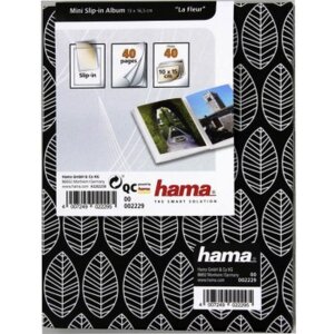 Hama Mini album à encarter La Fleur 40 photos 10x15 cm noir
