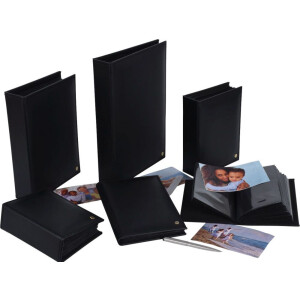 Henzo Album à pochettes Pure Black 200 photos 10x15 cm