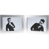 Miles cadre portrait et double argent