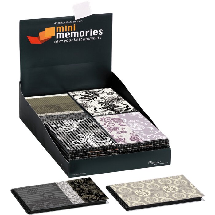 Walther Mini Album Memories 40 photos 10x15 cm - couverture interchangeable