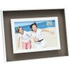 Cadre photo taupe-blanc bois 15,0 x20,0 cm