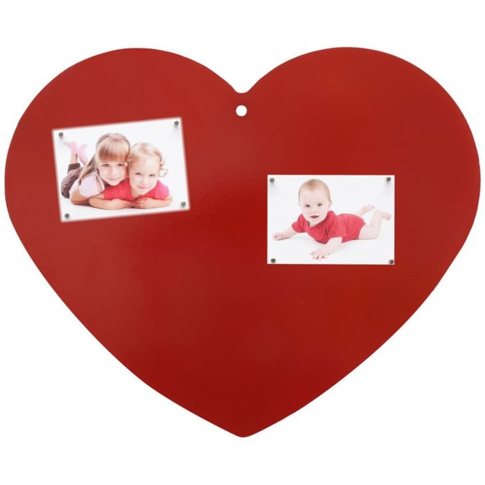 Tableau magnétique rouge Métal S65CM