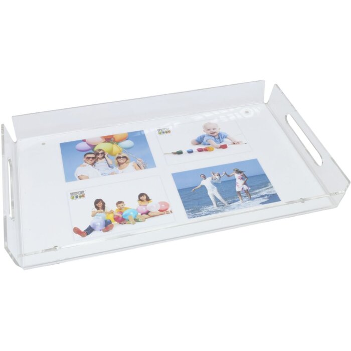 Plateau photo S58RJ7E plastique transparent
