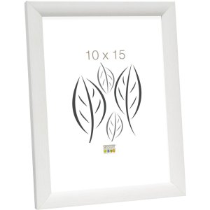 Cadre en bois Deknudt S54S blanc 20x25 cm