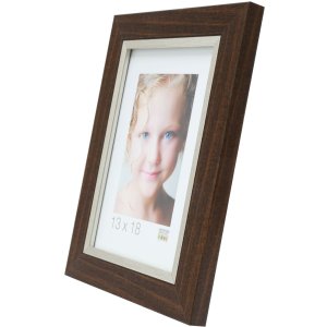 Cadre photo marron plastique 10,0 x15,0 cm S45VH