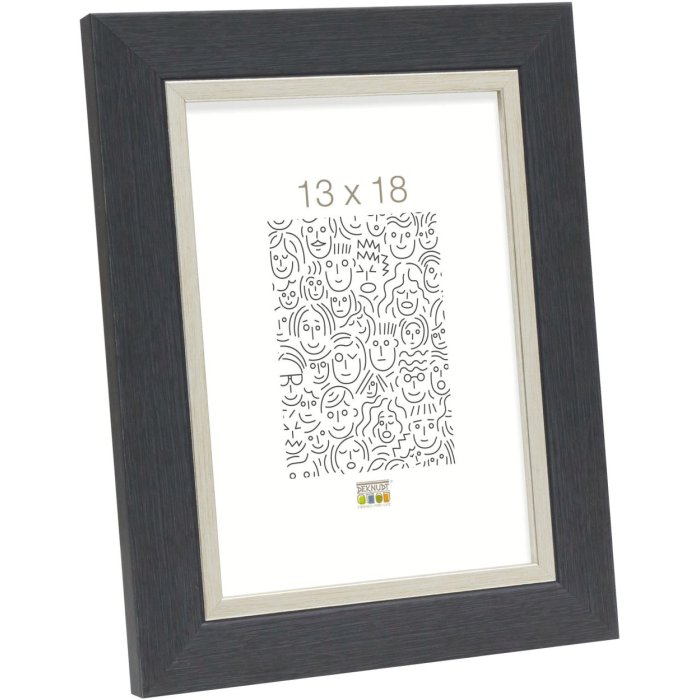 Cadre photo gris plastique 20,0 x25,0 cm S45VF