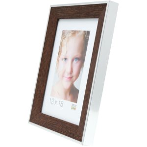 Cadre photo marron plastique 18,0 x24,0 cm S45FE