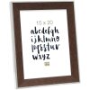 Cadre photo marron plastique 18,0 x24,0 cm S45FE