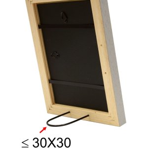 Cadre en bois Deknudt S45ES gris 20x30 cm