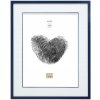 Cadre en bois S43AM6 bleu 20x25 cm (15x20 cm)