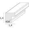 Cadre en bois S43AK1 blanc 15x20 cm (10x15 cm)