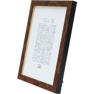 Cadre photo S43AG2 bois de racine 15,0 x15,0 cm