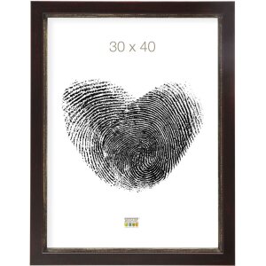 Cadre photo noir-marron bois 30,0 x40,0 cm S42LF