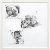 Tableau magnétique S41VF1M blanc 50x50 cm
