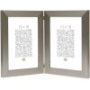 Cadre double S41VD1 argent 2 photos 15x20 cm portrait