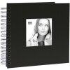 Album photo Ringfoto noir avec couverture en lin 20,0 x20,0 cm A66FA