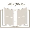 Album à pochettes Deknudt A40H gris 100 à 300 photos 10x15 cm