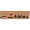 Clayre & Eef MC128 Paillasson Welcome marron 75x22x2 cm